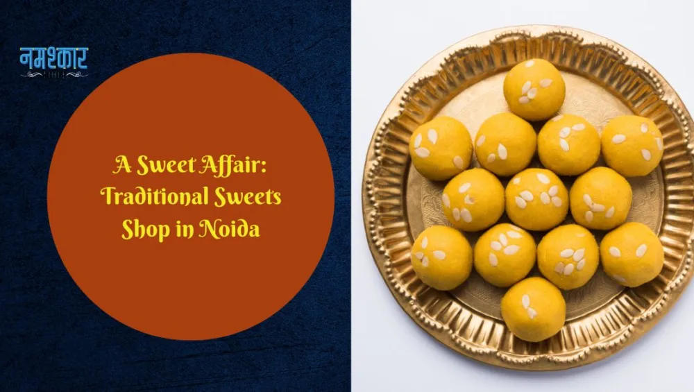 Graphic Saying: A Sweet Affair - Traditional Sweets Shop in Noida