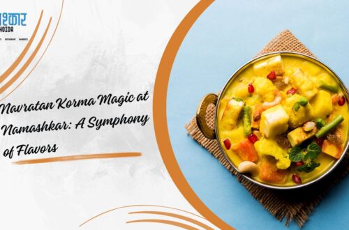 Graphic Saying: Navratan Korma Magic at Namashkar - A Symphony of Flavors